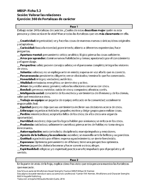 MBSP Ficha 5 - Material de apoyo - MBSP- Ficha 5. Sesión: Valorar las ...