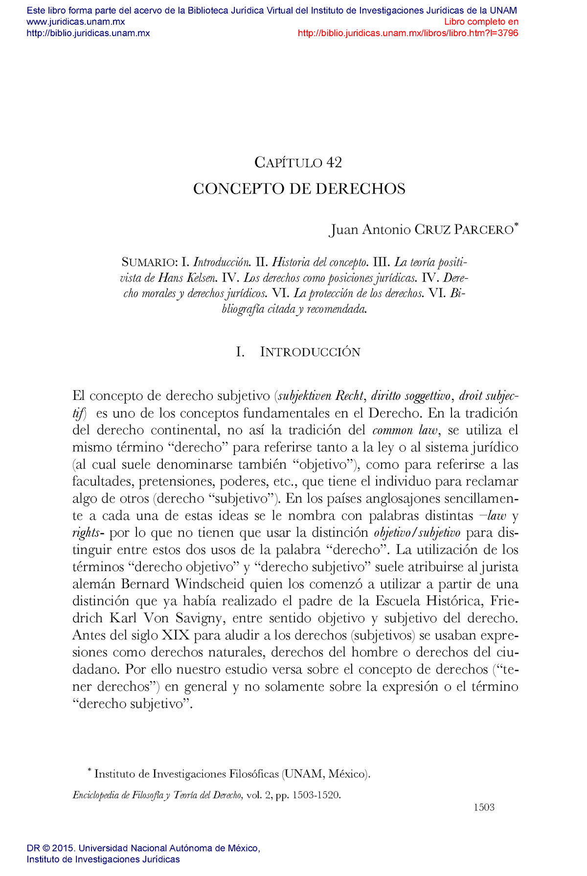 22 UNI 1 - Derecho - Enciclopedia De Filosofía Y Teoría Del Derecho ...