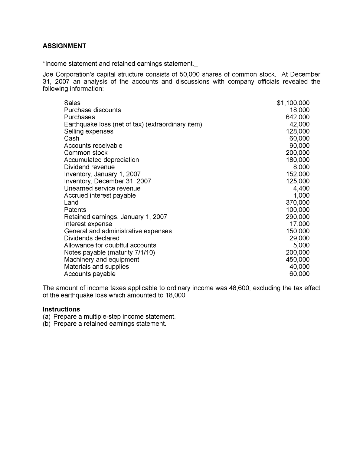 assignment income meaning