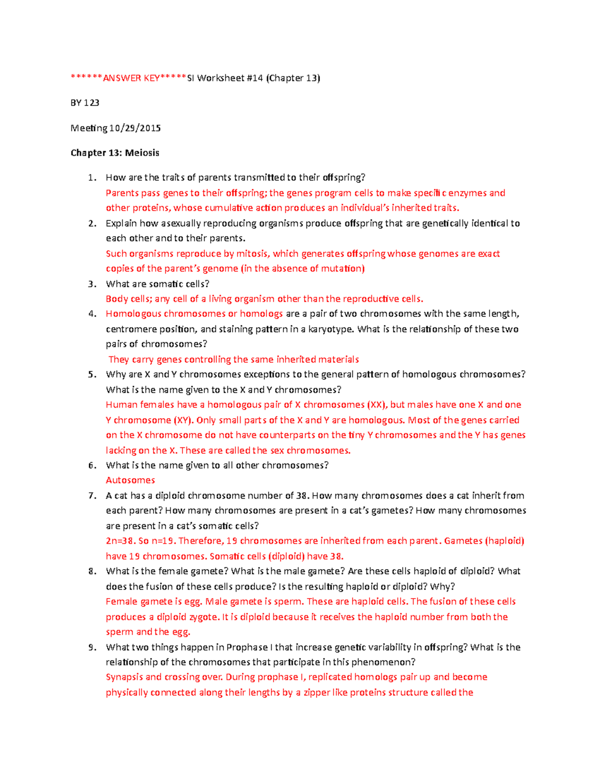 Answer KEY SI Worksheet 14 - *ANSWER KEYSI Worksheet #14 (Chapter 13 ...