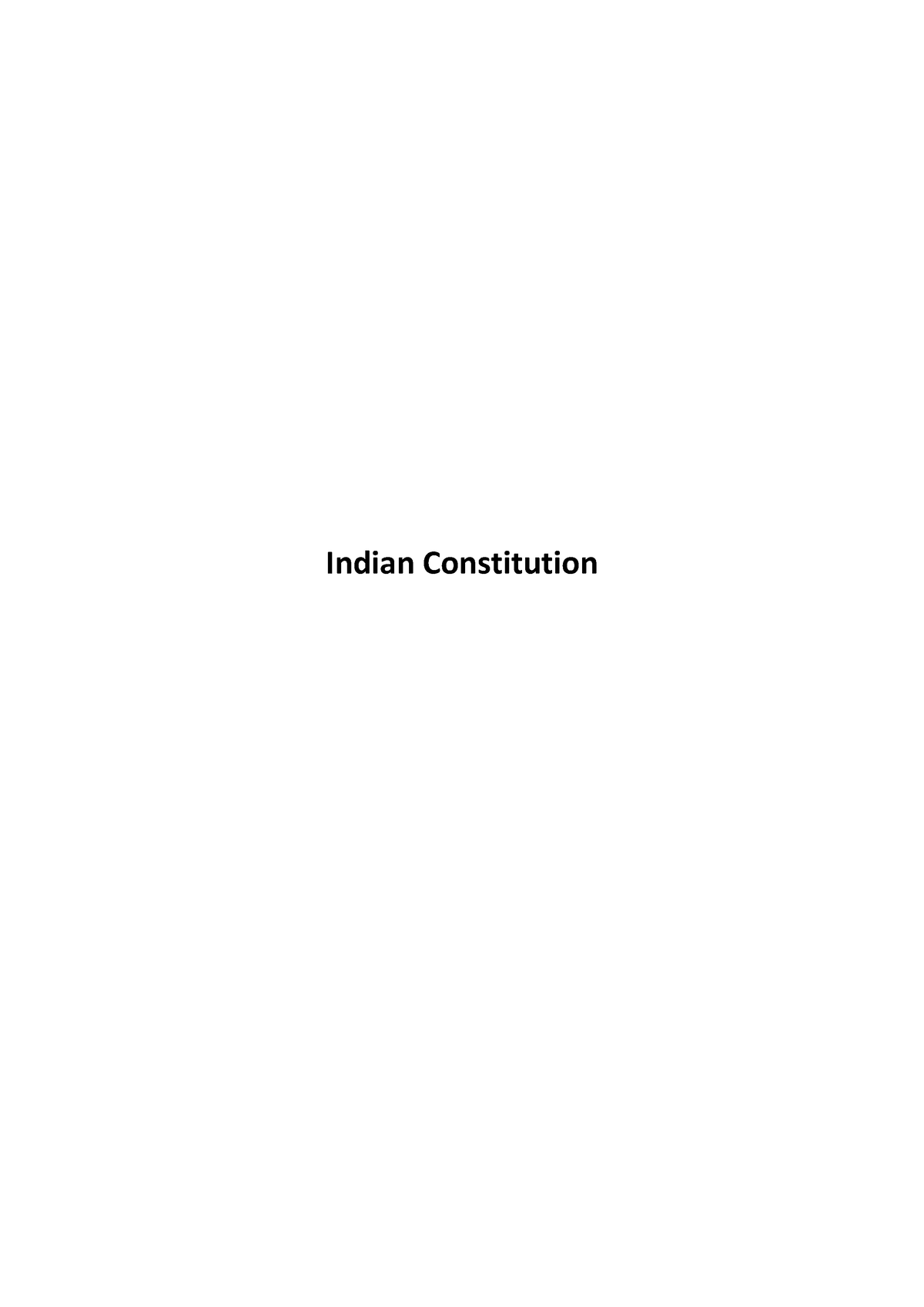 indian constitution essay pdf