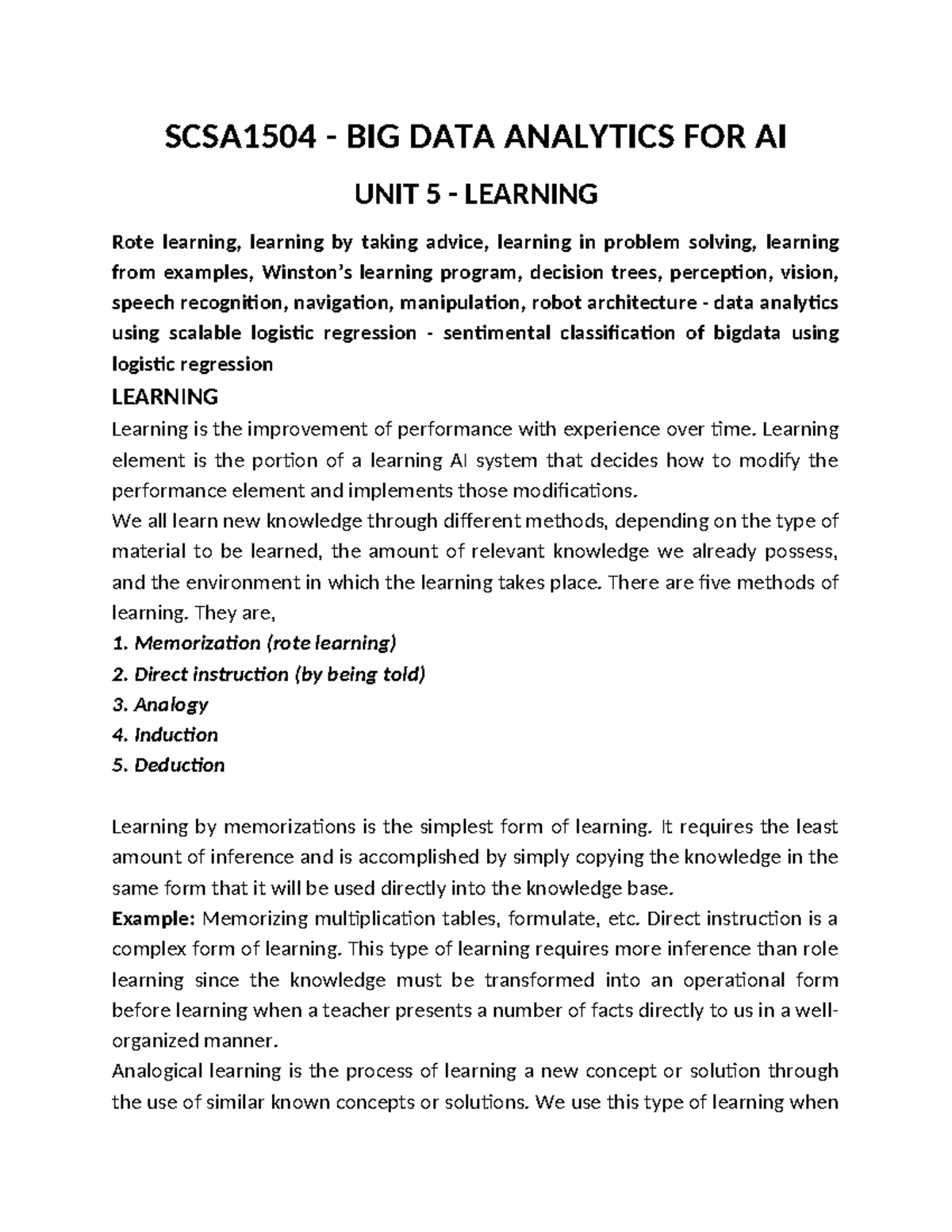 Bda5 - notes on we design - SCSA1504 - BIG DATA ANALYTICS FOR AI UNIT 5 ...