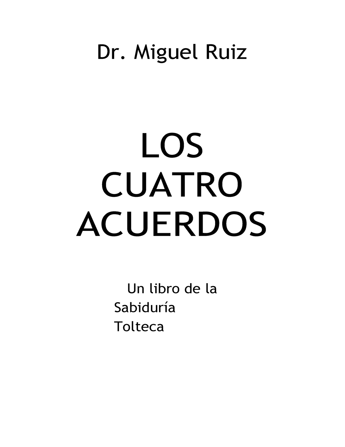 MariJó Bendito on X: Del libro Los 4 acuerdos de Miguel Ruiz, ¿cuál fue  el primer acuerdo que empezaste a trabajar? Yo: dejar de tomarme todo  personal. Sentí un gran alivio. Atenta