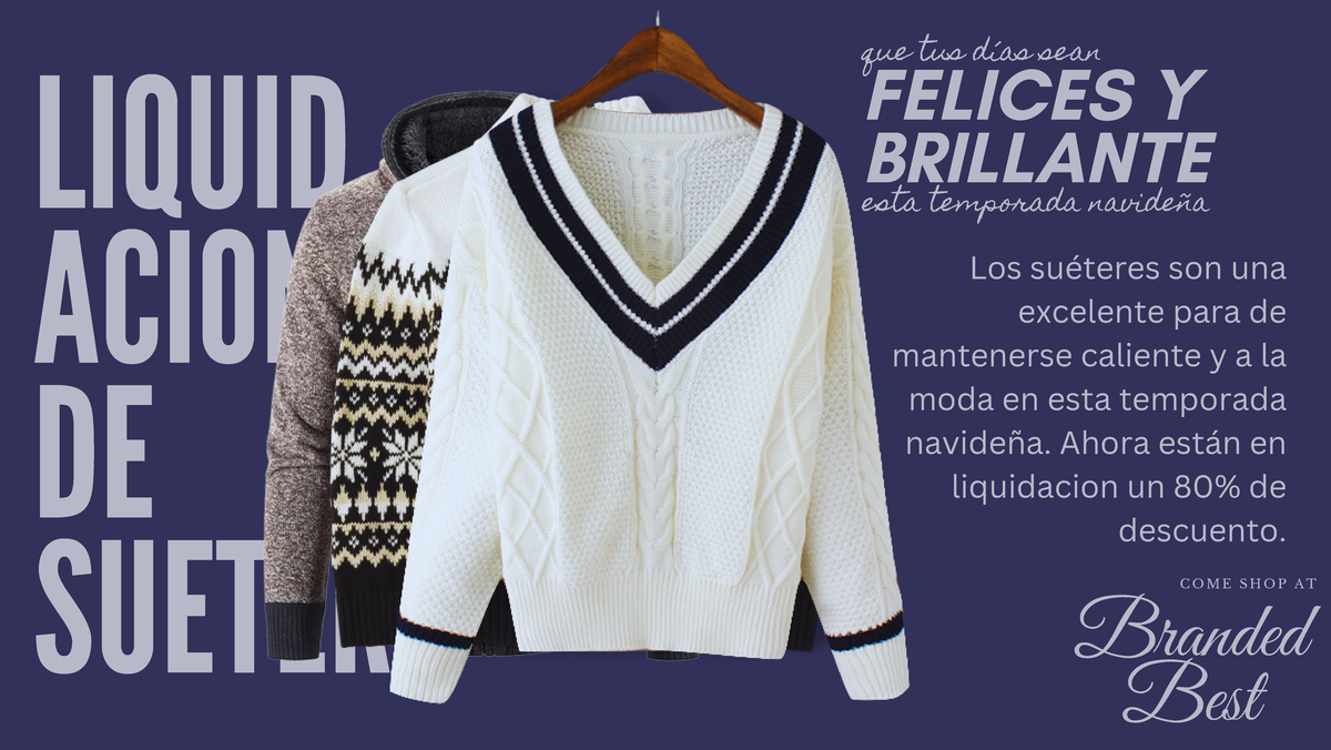 Spanish project LIQUID ACION DE SUETER FELICES Y BRILLANTE que tus días sean esta temporada