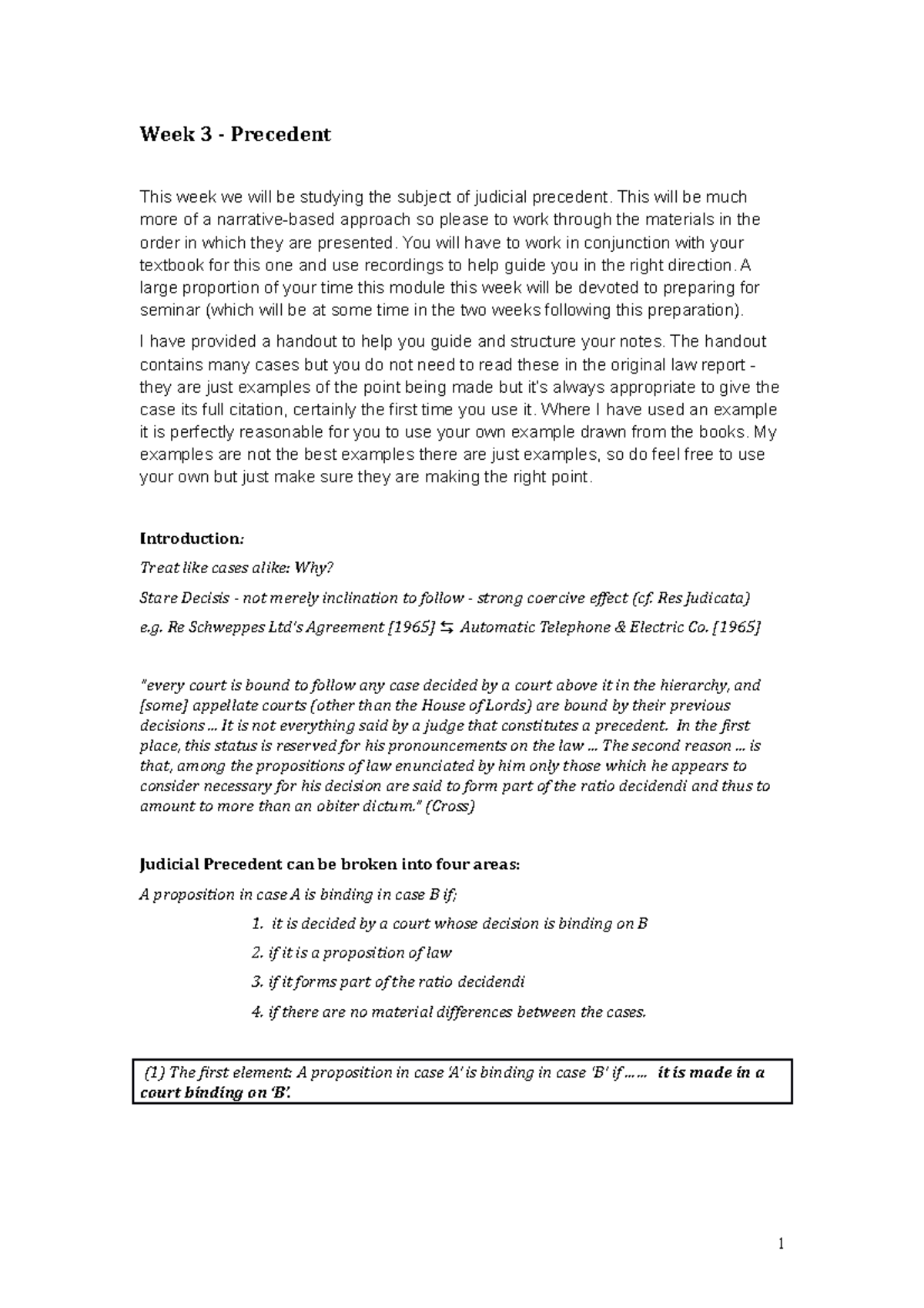 2. Precedent 2-3 2019-20(1) foundation of law - LAW1200 - Leeds - Studocu