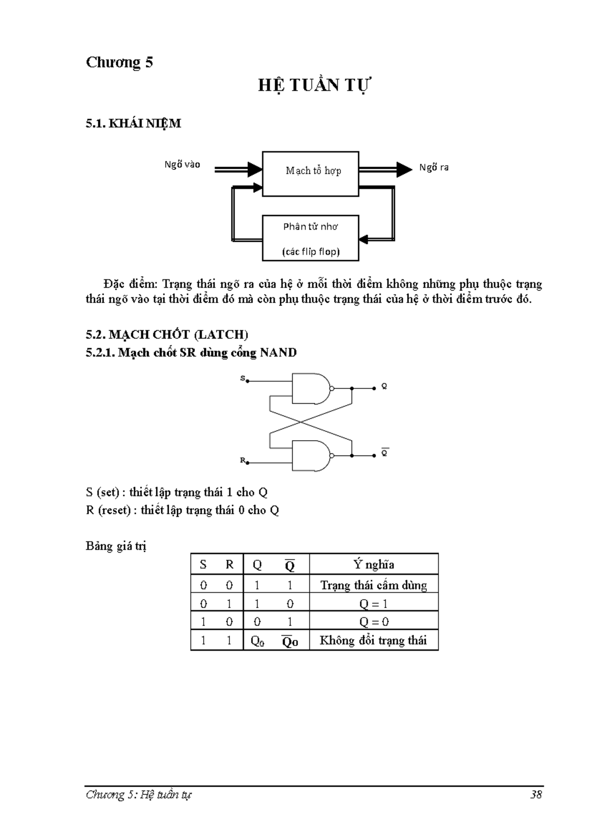 W Chuong 4 Mach tuan tu - C4 mach tuan tu - Chương 5 HỆ TUẦN TỰ 5 .1 ...