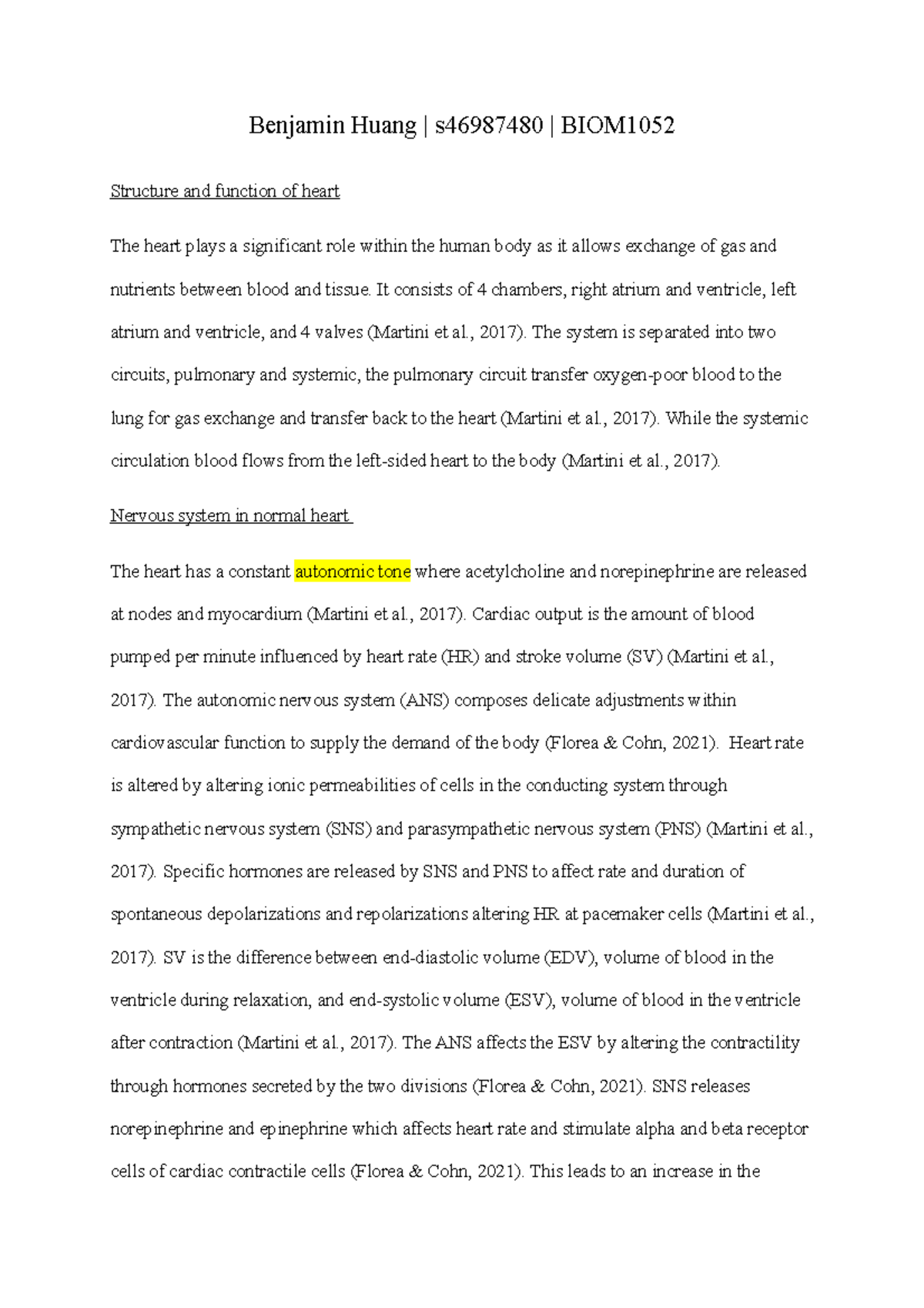 Intergration Essay - Assignment - Benjamin Huang | s46987480 | BIOM ...