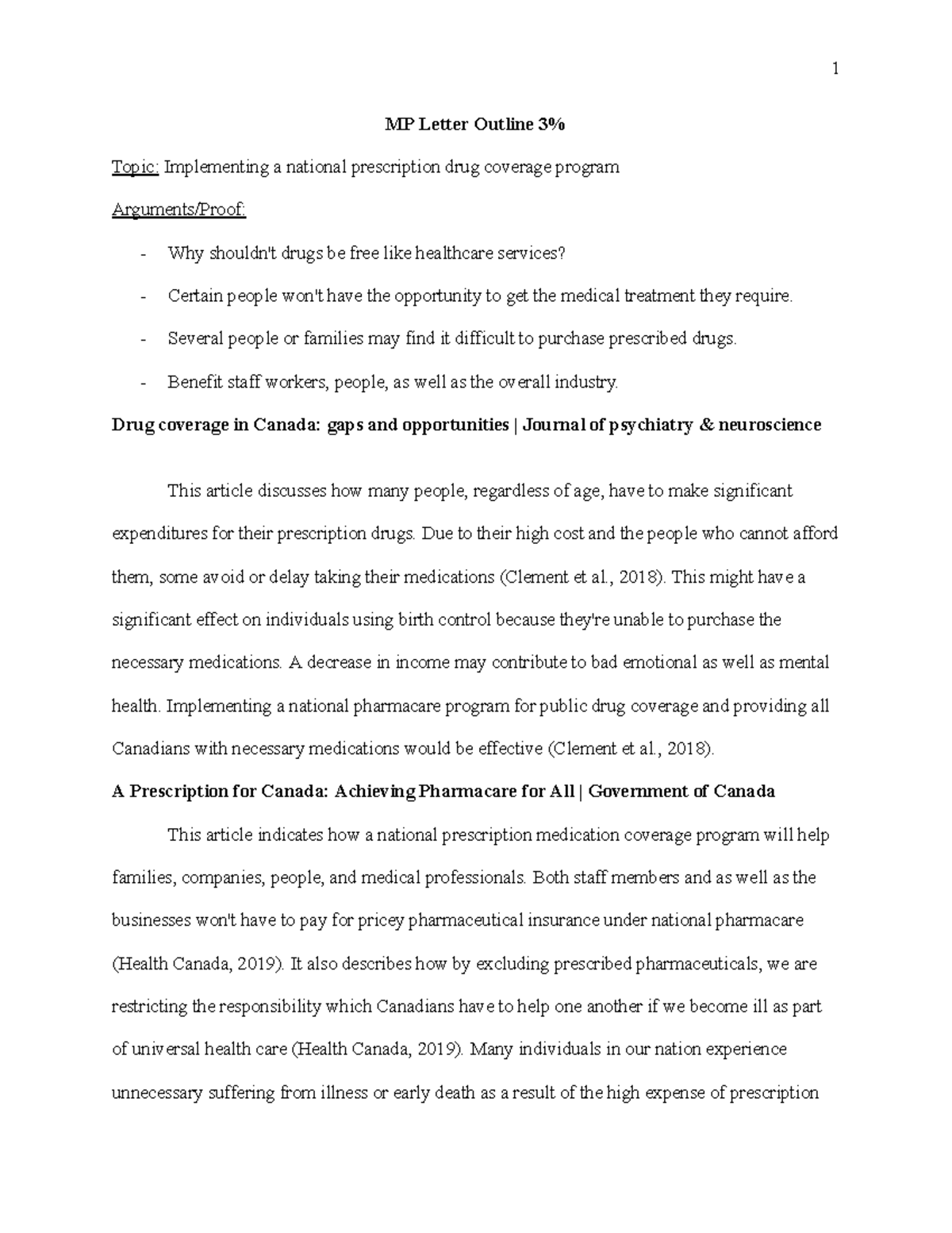 MP Letter Outline - Several people or families may find it difficult to ...
