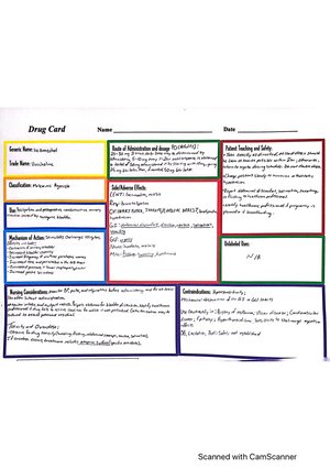 Module 4 Drug Cards - NSG 124 - Studocu