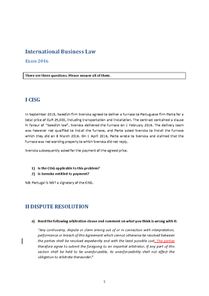 How To Write A Thesis Sentence For An Essay Synthesis Essay Ideas also Reflective Essay Thesis Statement Examples Exam Babinbou International Business Law Studocu Essay Examples For High School Students