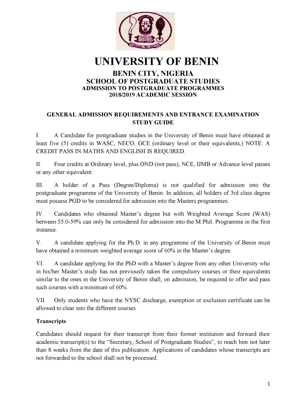 Public Administration PQ For Today's - UNIVERSITY OF BENIN BENIN CITY ...