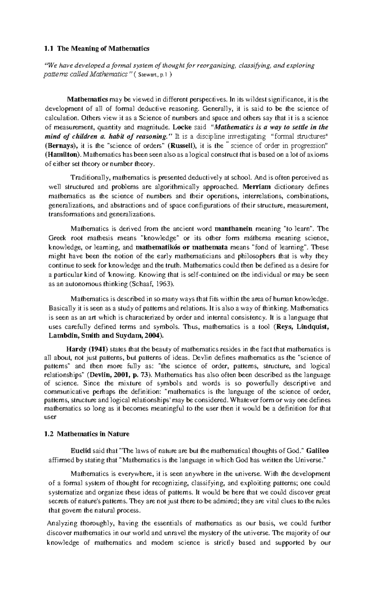 Local media 1169031087475797547 - 1 The Meaning of Mathematics “We have ...
