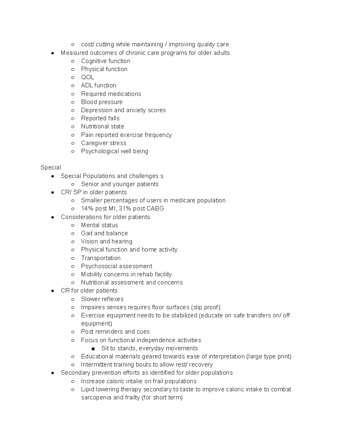 Kaap 677- 3 - notes fro exam 3 - cost/ cutting while maintaining ...