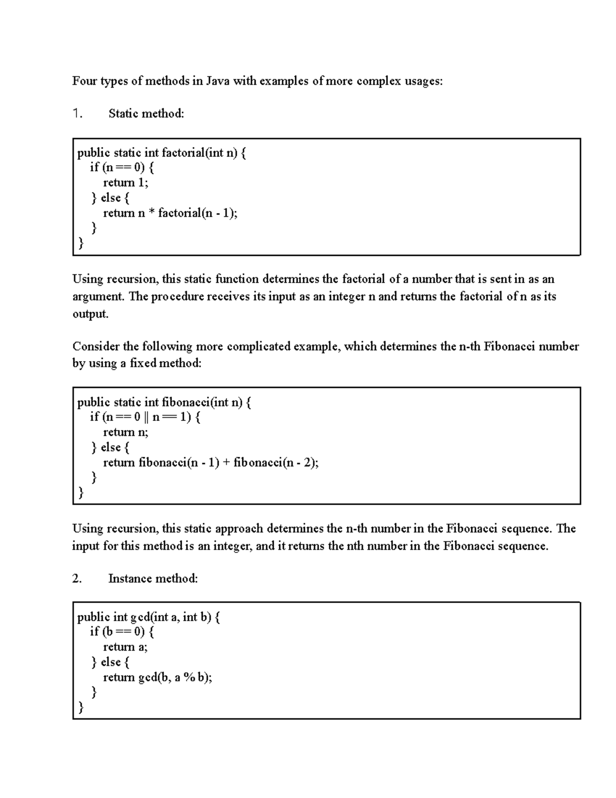 Different Types Of Methods In English