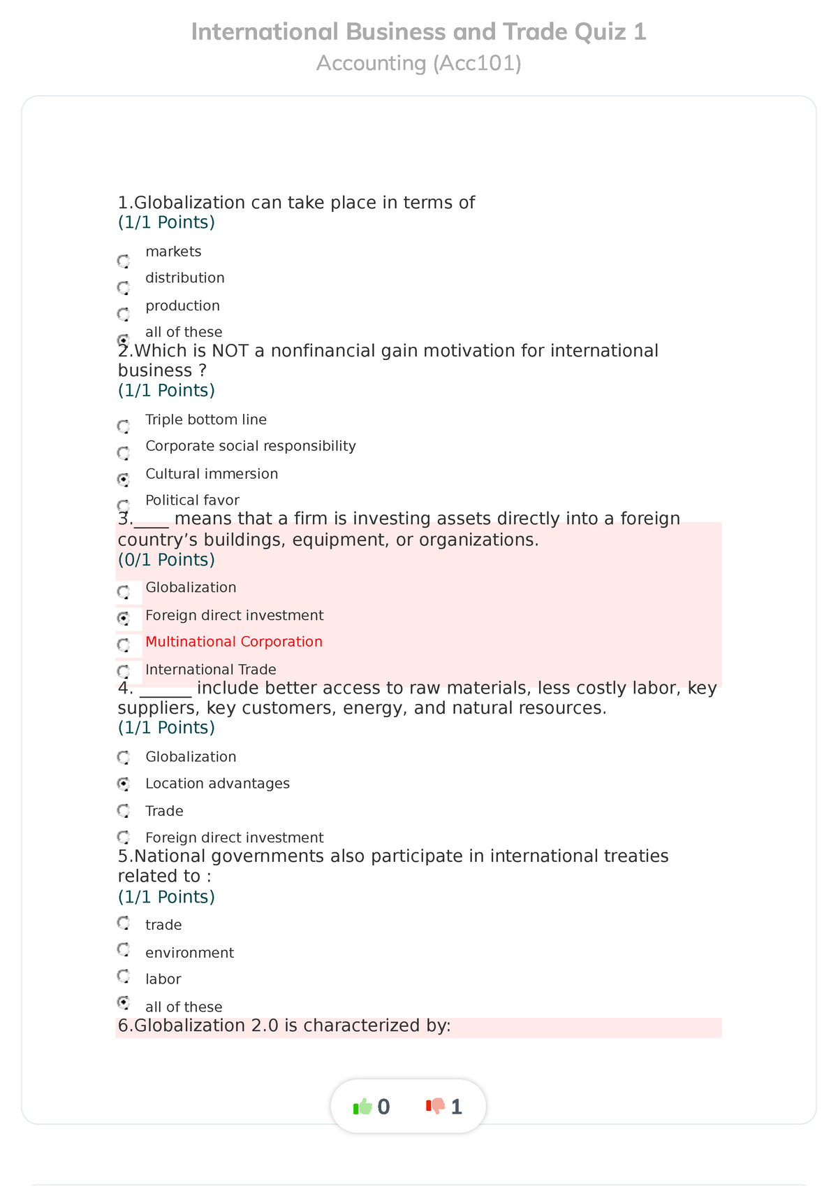 IBT-C1- Testbank - Accounting - International Business And Trade Quiz 1 ...