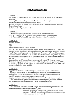 Microeconomie - Notes De Cours 1-3 - MICROECONOMIE PREMIERE PARTIE ...