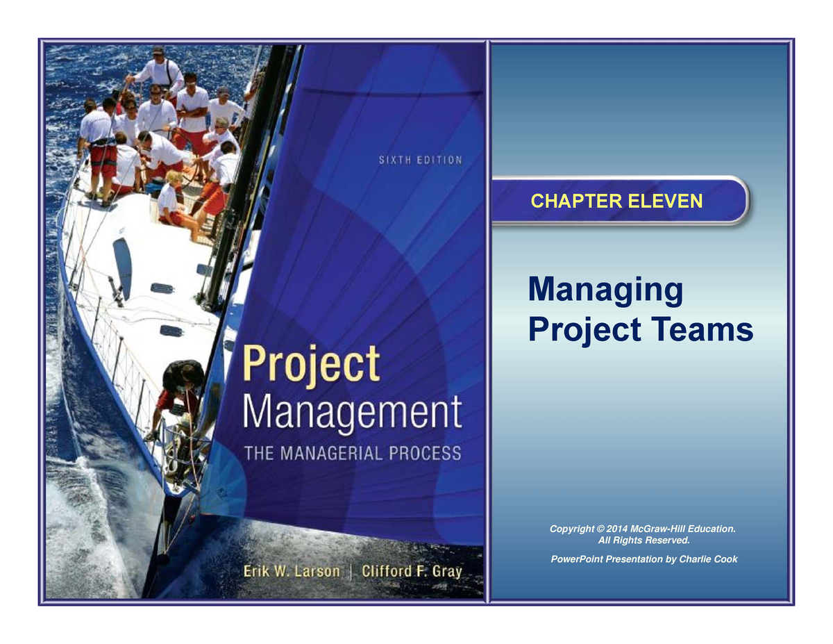 APM811S Managing Project Teams - CHAPTER ELEVENManagingProject Teams ...