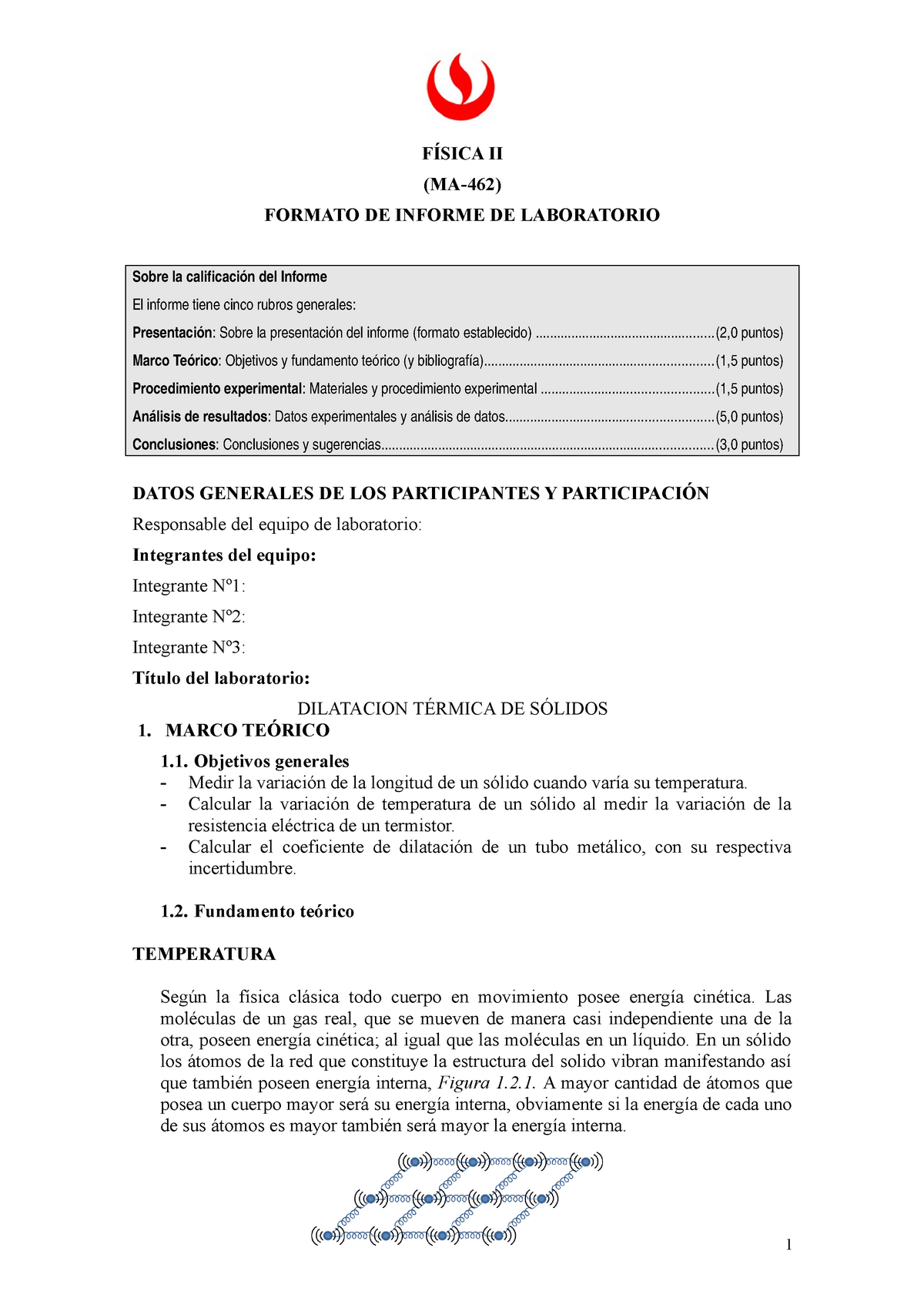 Laboratorio 2 Fisica 2 Nota A Ii Formato De Informe De