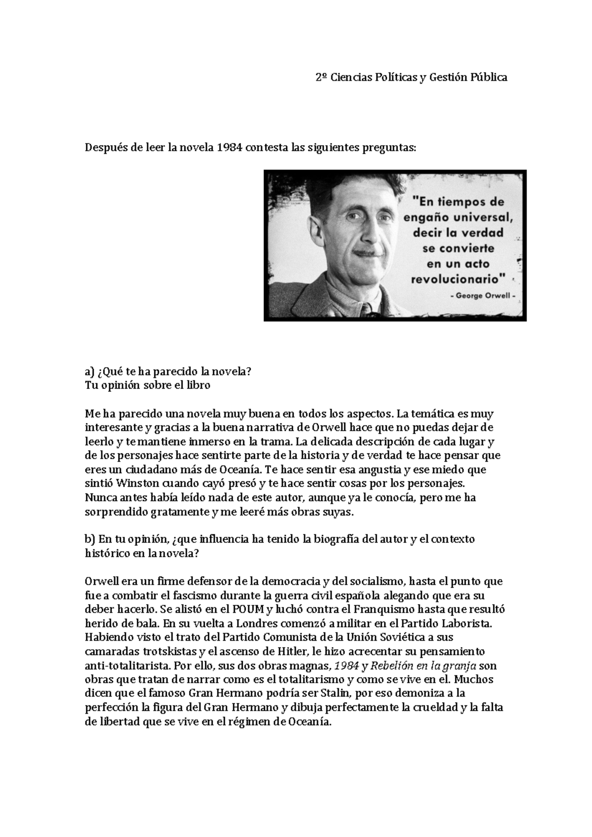 Pr ctica Orwell 1984 2 Ciencias Pol ticas Y Gesti n P blica Despu s 