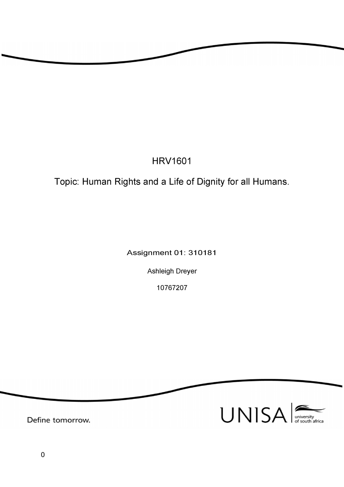 human rights and value education assignment