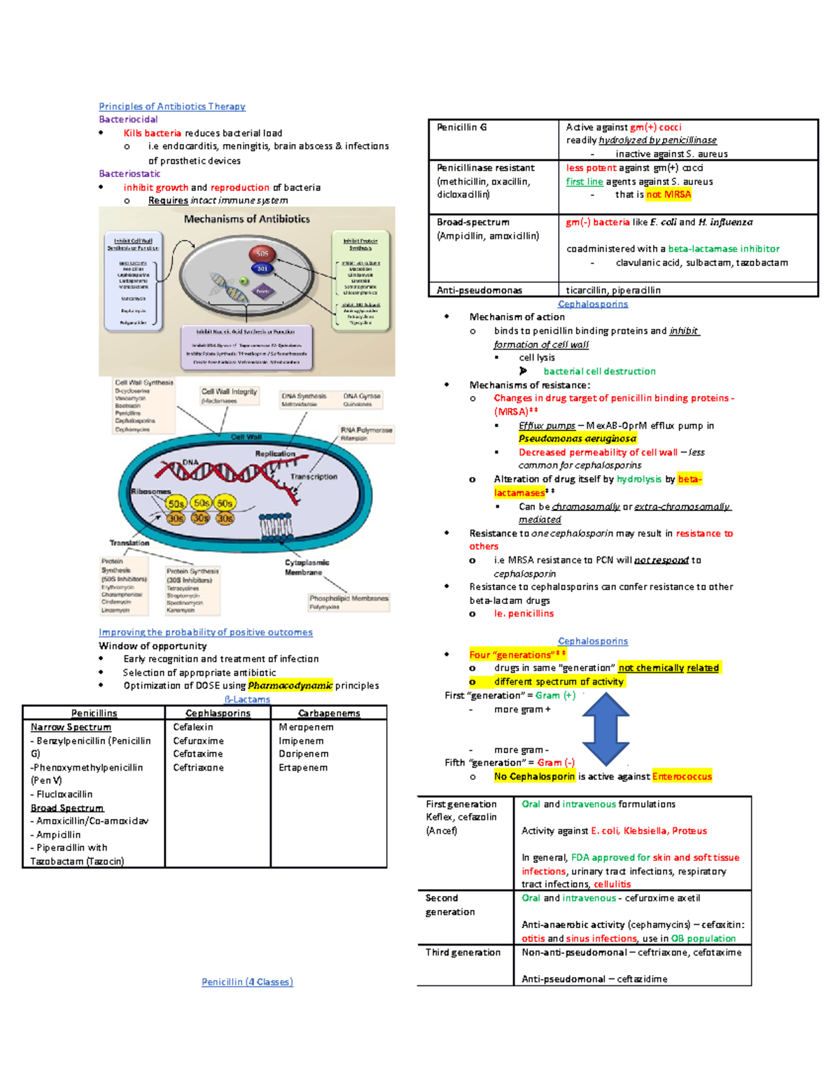 Antibiotics, Antivirals - Principles of Antibiotics Therapy ...