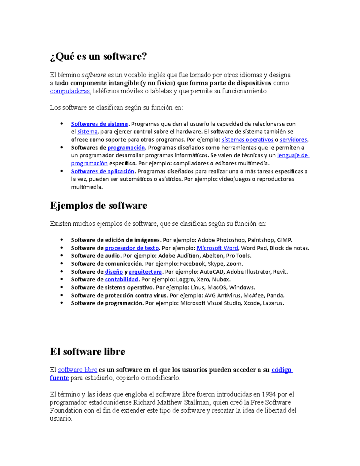 Qué es un software - definicion - ¿Qué es un software? El término ...