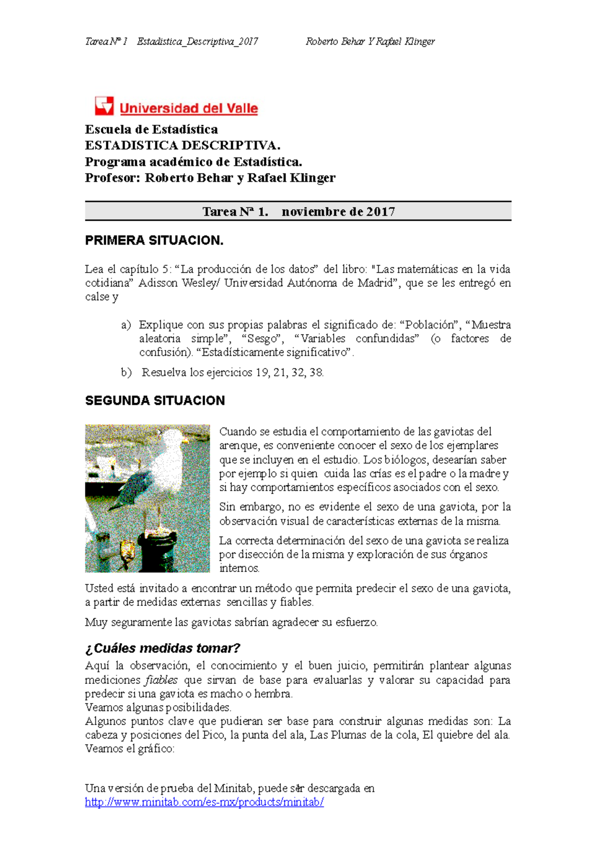 Tarea Nº1 Estadistica Descriptiva - Escuela De Estadística ESTADISTICA ...