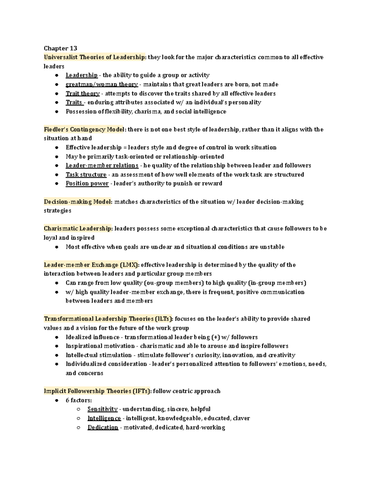 Psyc 142 final study guide - Chapter 13 Universalist Theories of ...