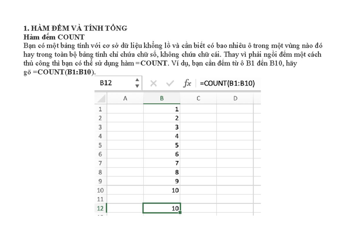 Hàm excel cơ bản - hayyyyyyyyyyyyyyyyyyyyyyyyy - 1. HÀM ĐẾM VÀ TÍNH ...