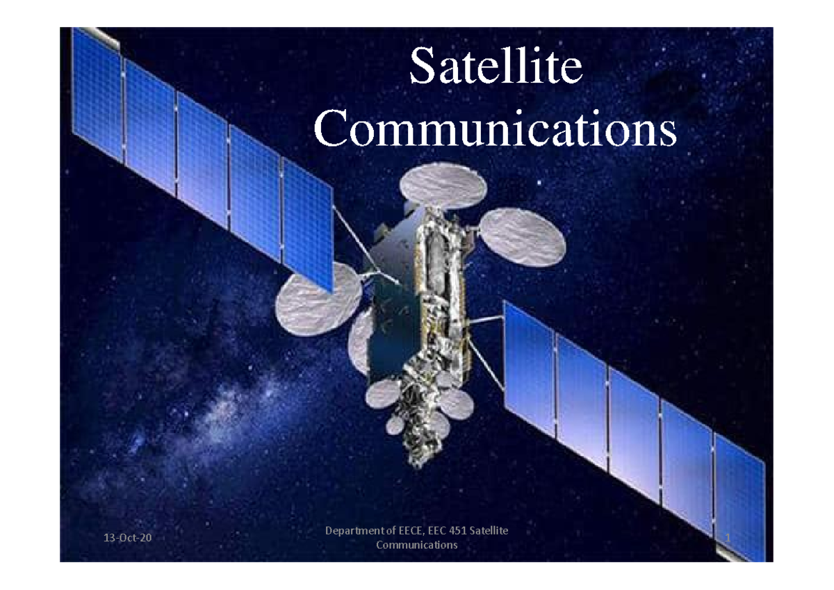 Module 2 - Notes - Satellite Communications Module-II-Syllabus Elements ...