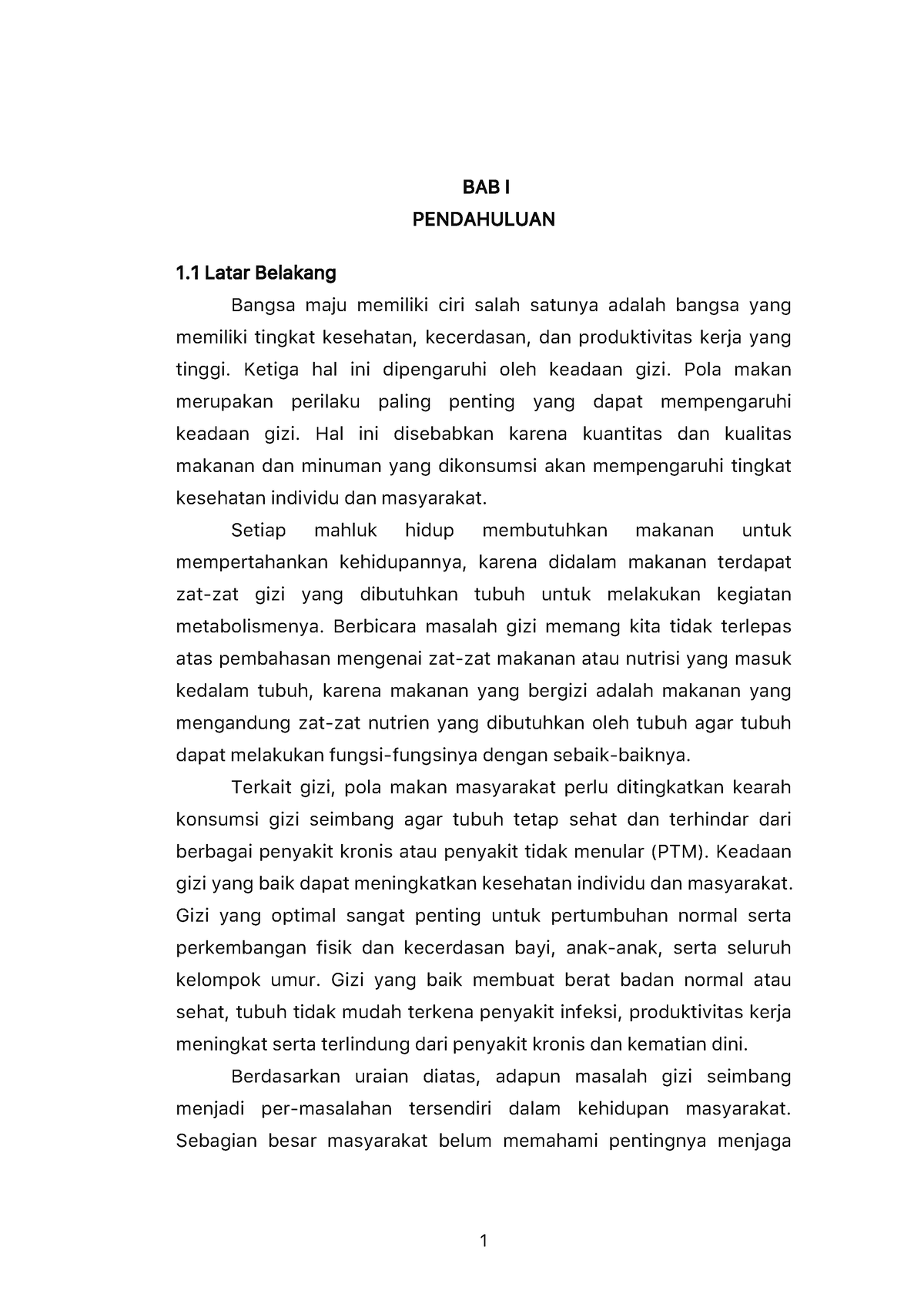 Makalah Gizi Dan Teknologi Makanan Tentang Gizi Seimbang - BAB I ...