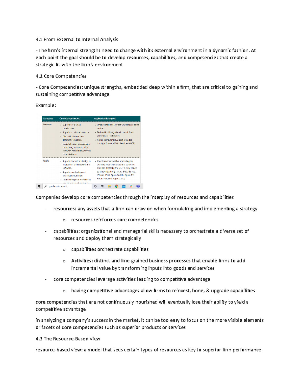 Lecture 5 - Internal Analysis II - 4 From External to Internal Analysis ...