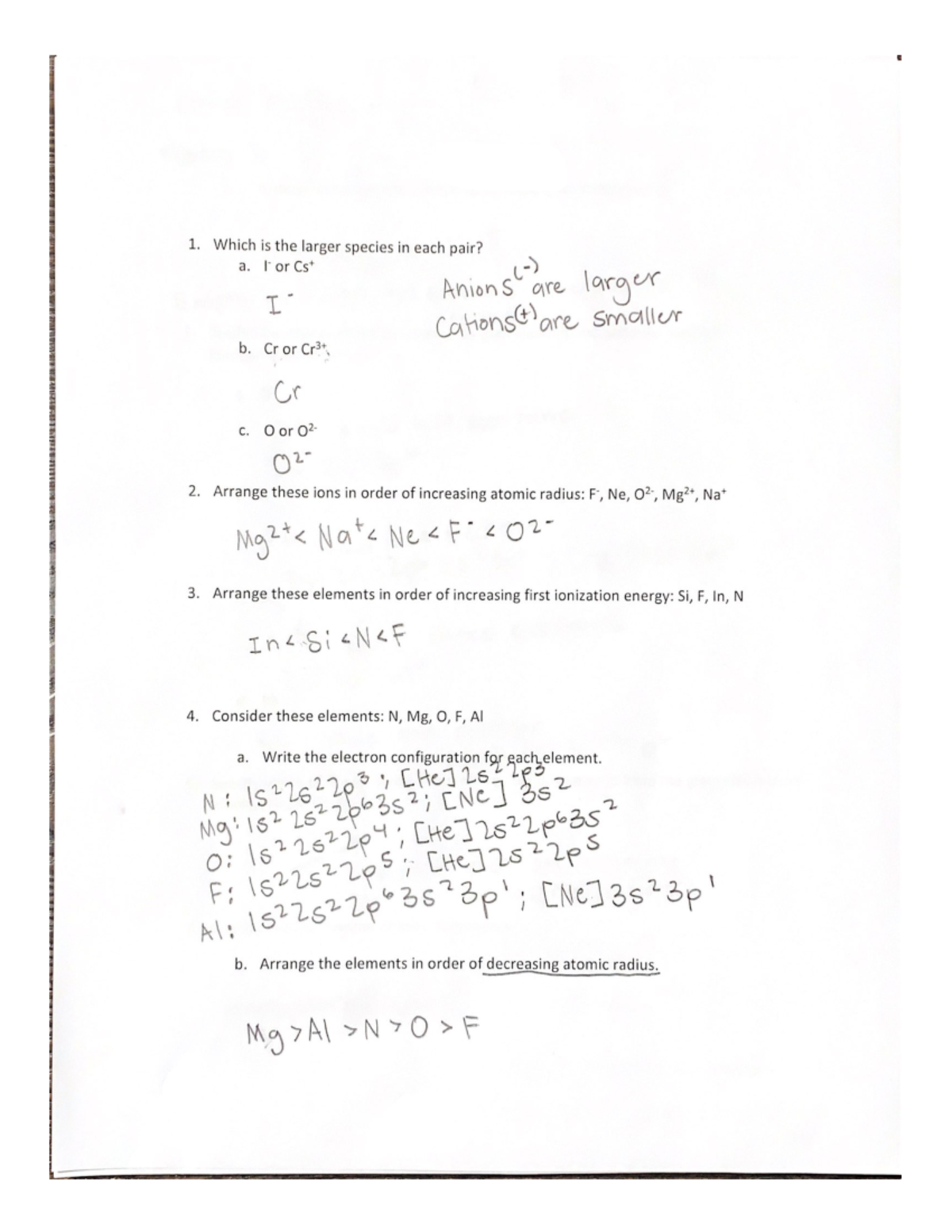 Review 2 - Second Part of Summary - 1. Which is the larger species in ...