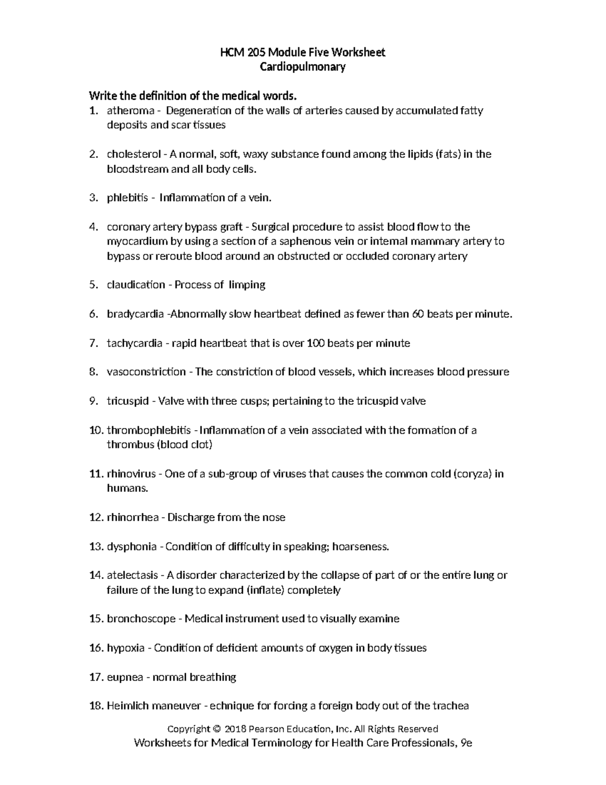 HCM 205 Module Five Worksheet - HCM 205 Module Five Worksheet ...