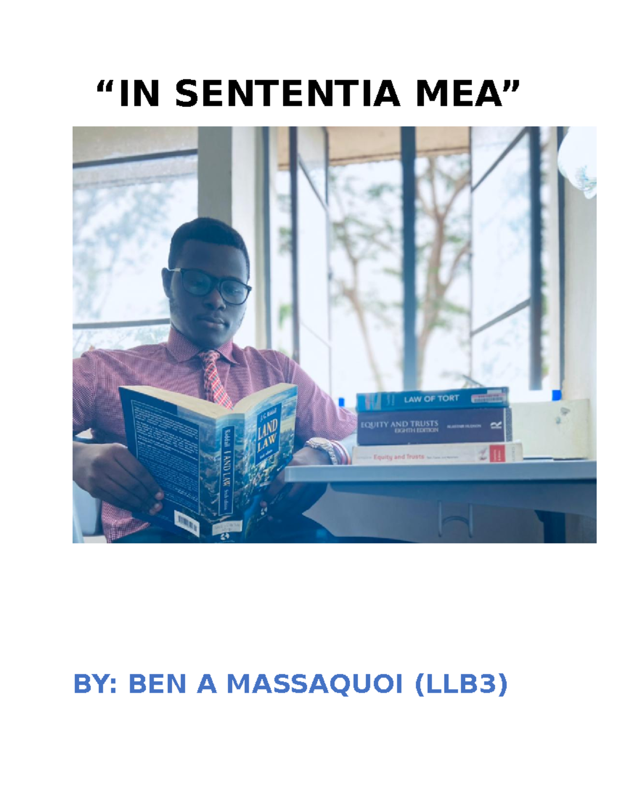 IN Sententia MEA -an approach Equitable Justice in post conflict Sierra ...
