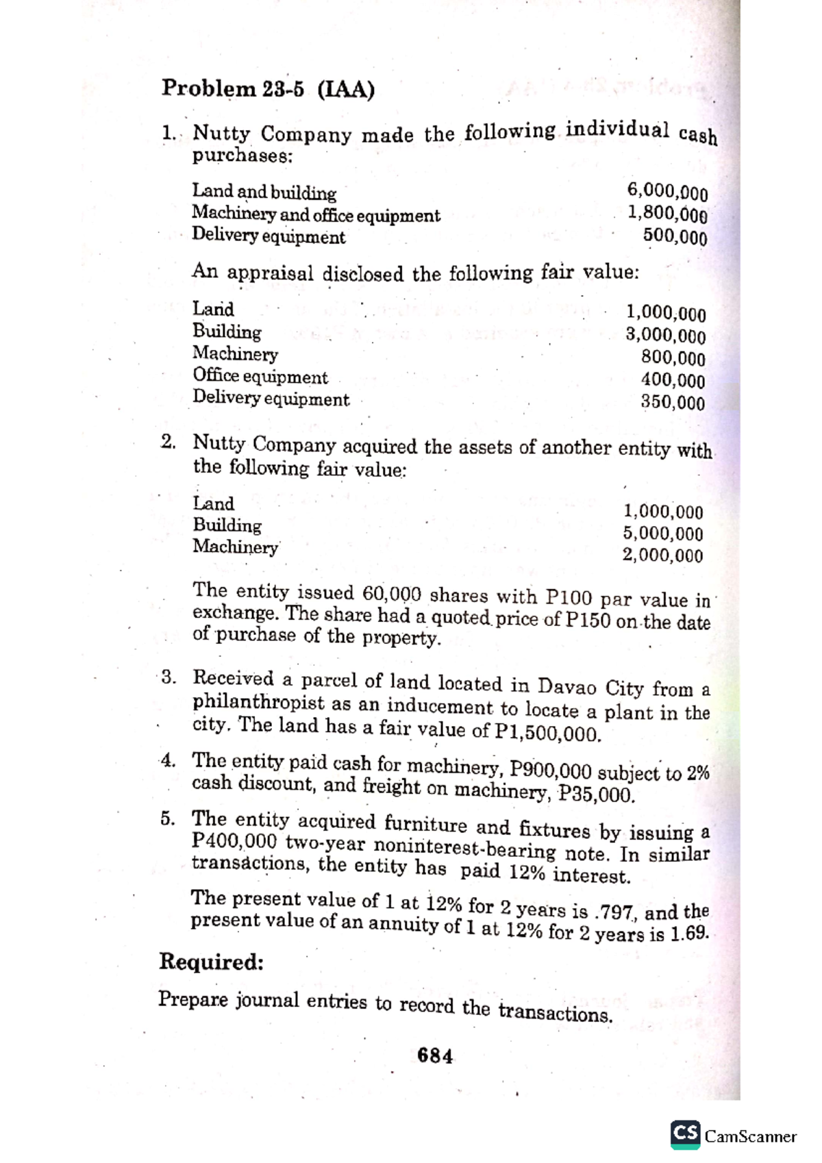 Problem 23 - Intermediate Accounting (Volume One) 2021 Edition Author ...