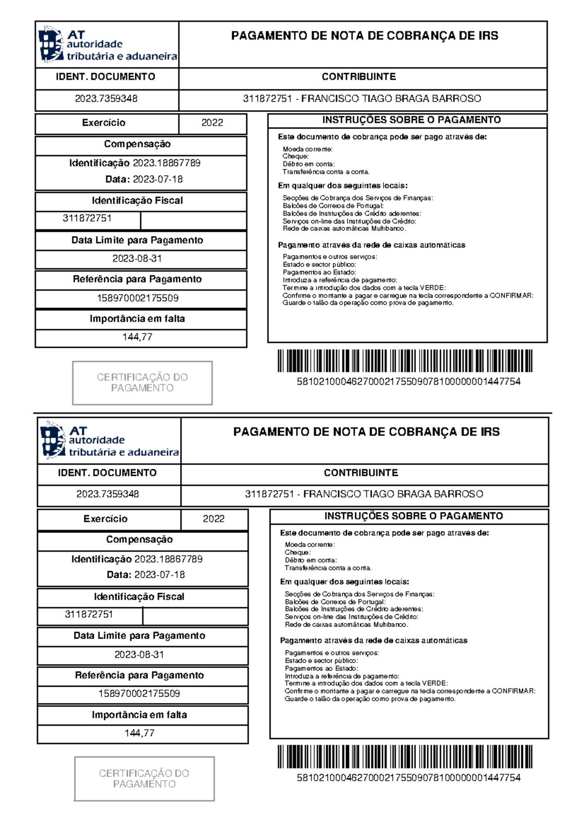 Pag Parcial - Bbbn - 311872751 - FRANCISCO TIAGO BRAGA BARROSO 2022 ...