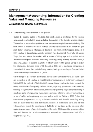 Langfield-Smith 7e IRM Ch03 - CHAPTER 3 COST BEHAVIOUR, COST DRIVERS ...