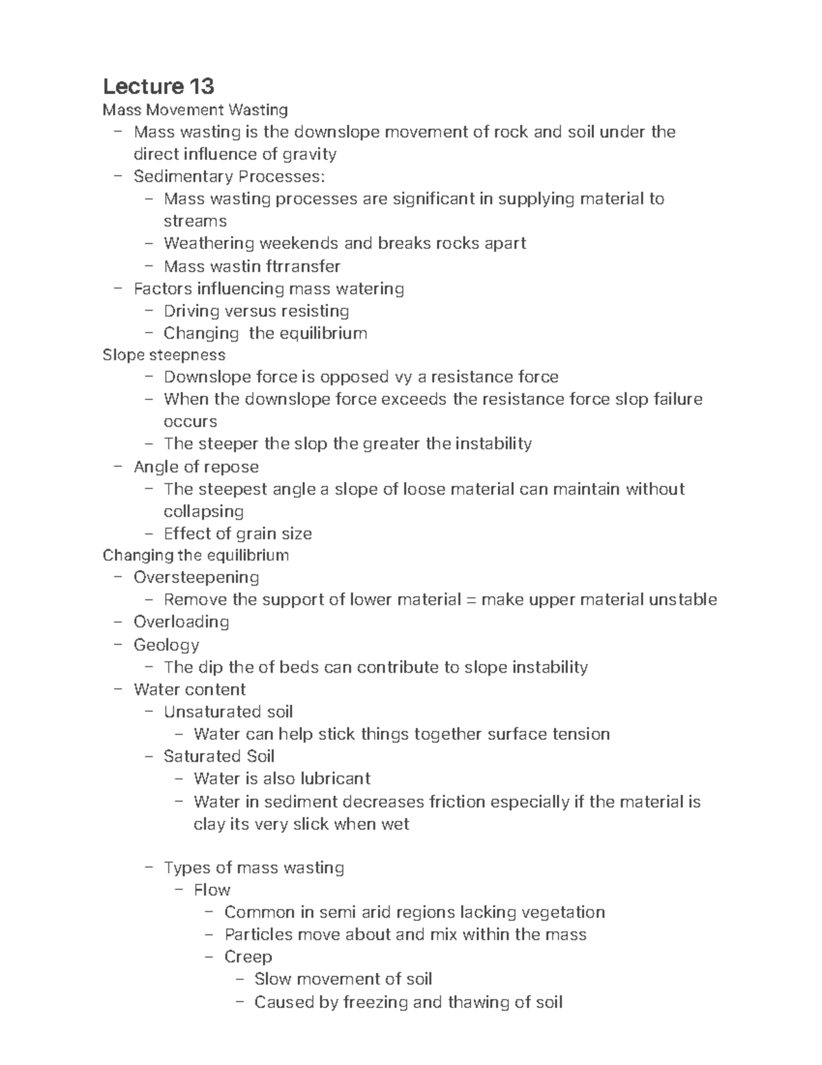 Lecture 13 - Notes ...