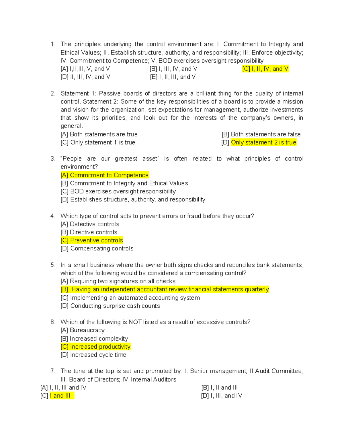 Group 3 Module 5 MCQ - Review materials - The principles underlying the ...