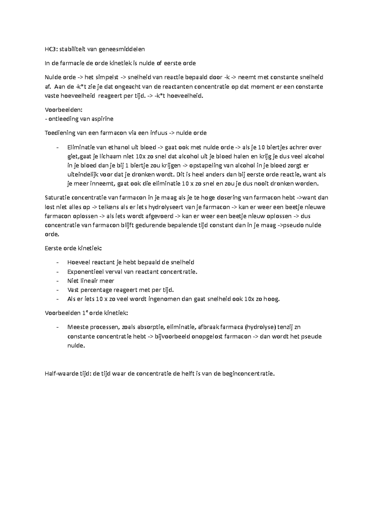 HC3 - do your best - HC3: stabiliteit van geneesmiddelen In de farmacie ...