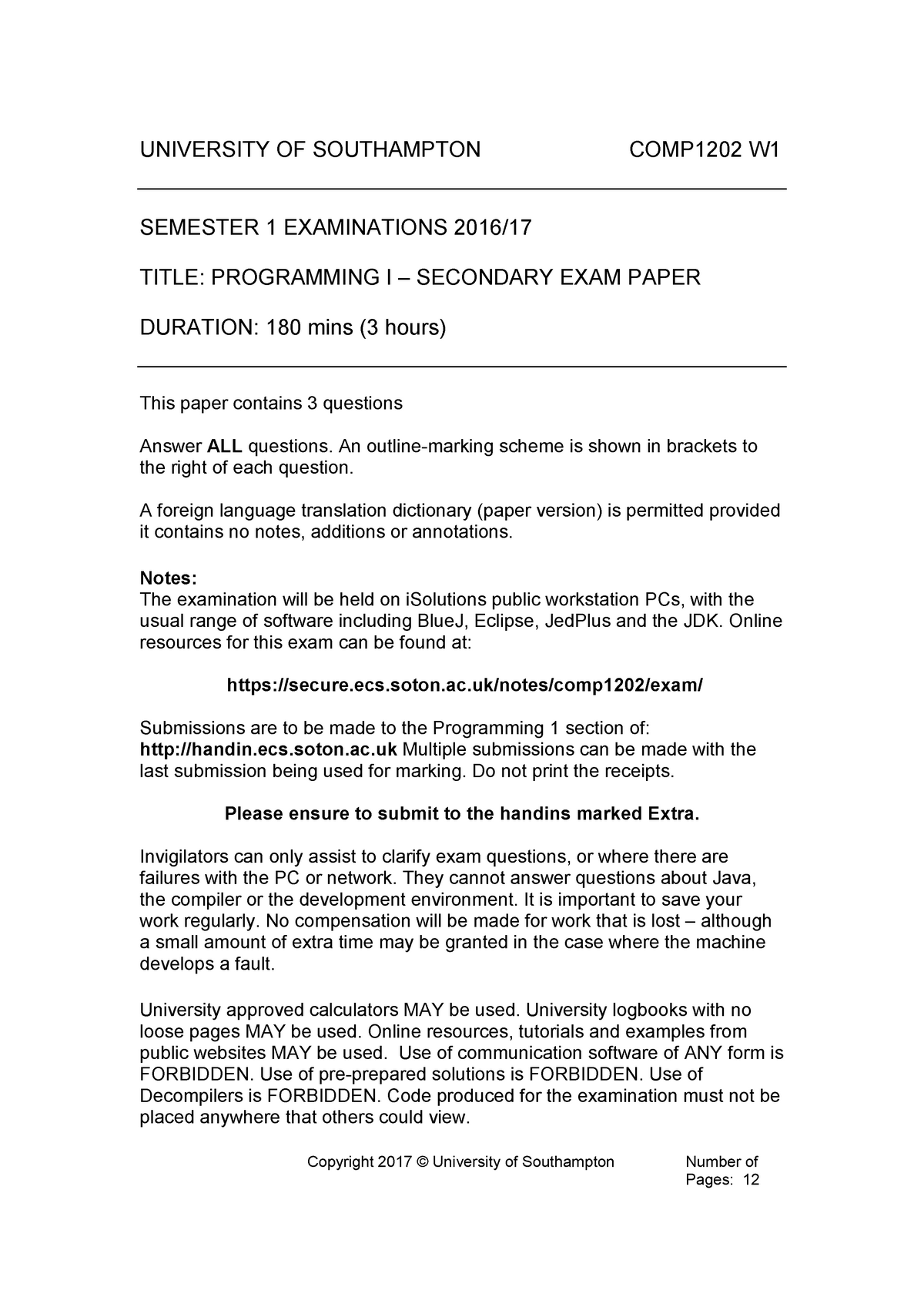 e assignments university of southampton