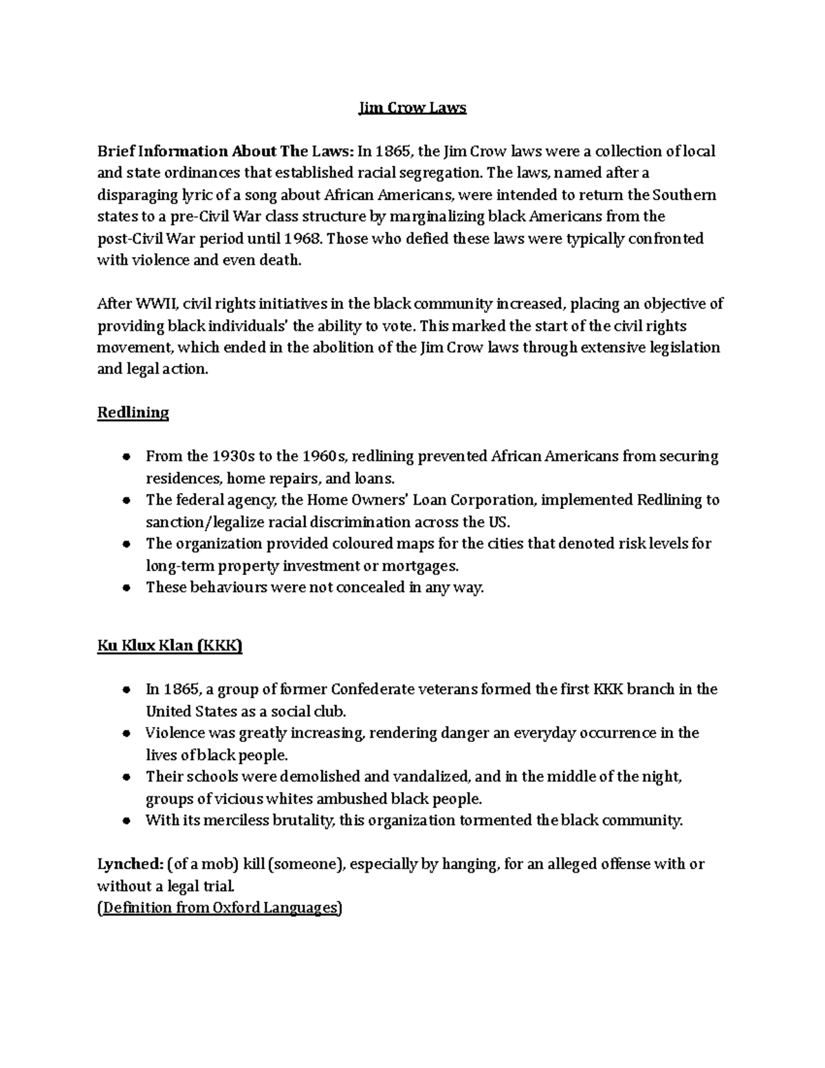 What Were Jim Crow Laws Weegy - hugl6q9
