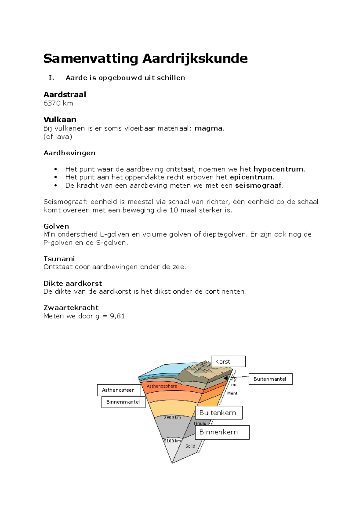 Samenvatting Aardrijkskunde - Studocu