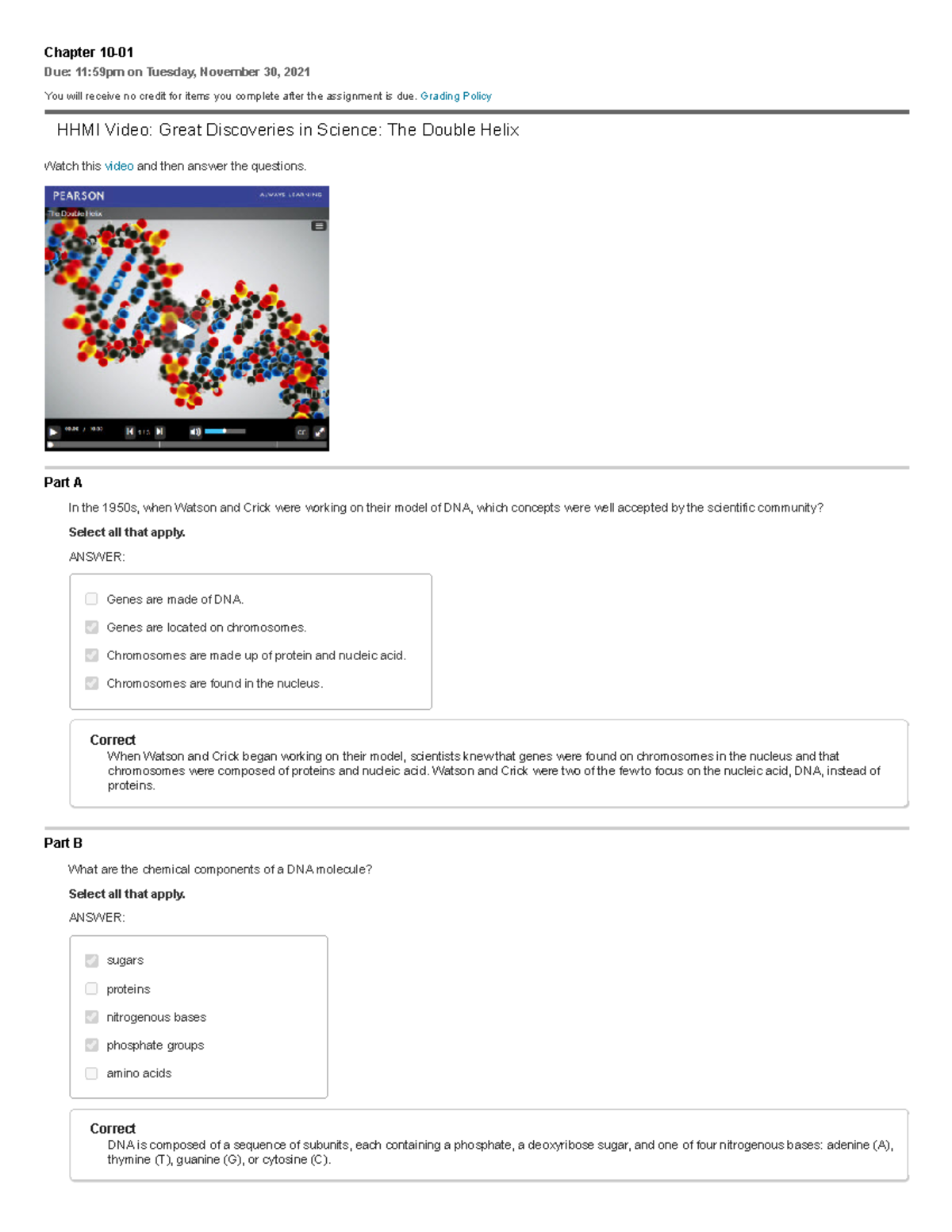 Chapter 1001 Pearson Homework BSC1005 Studocu