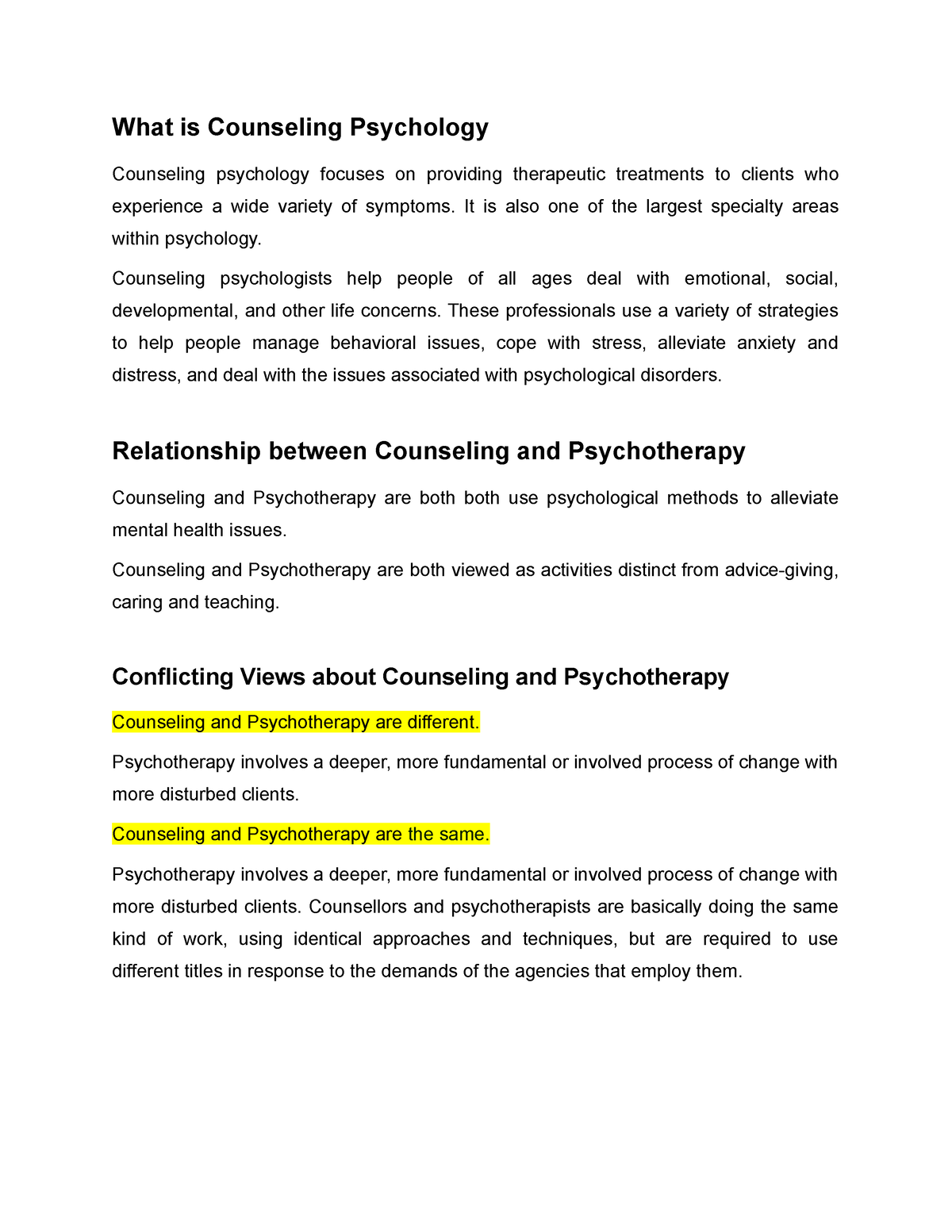 counseling psychology dissertations