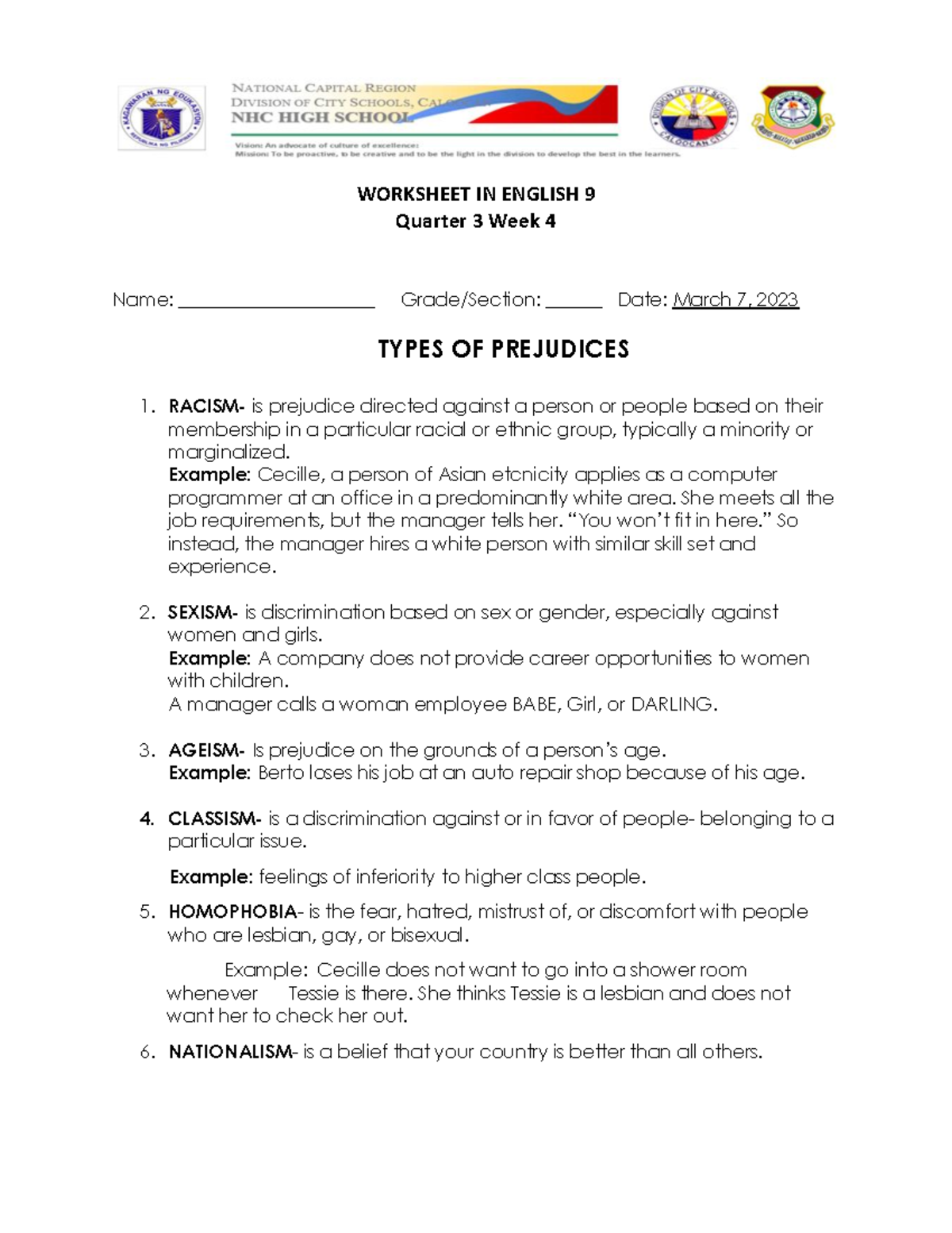 Worksheet-IN- English-9.Task-2-day2docx - WORKSHEET IN ENGLISH 9 ...