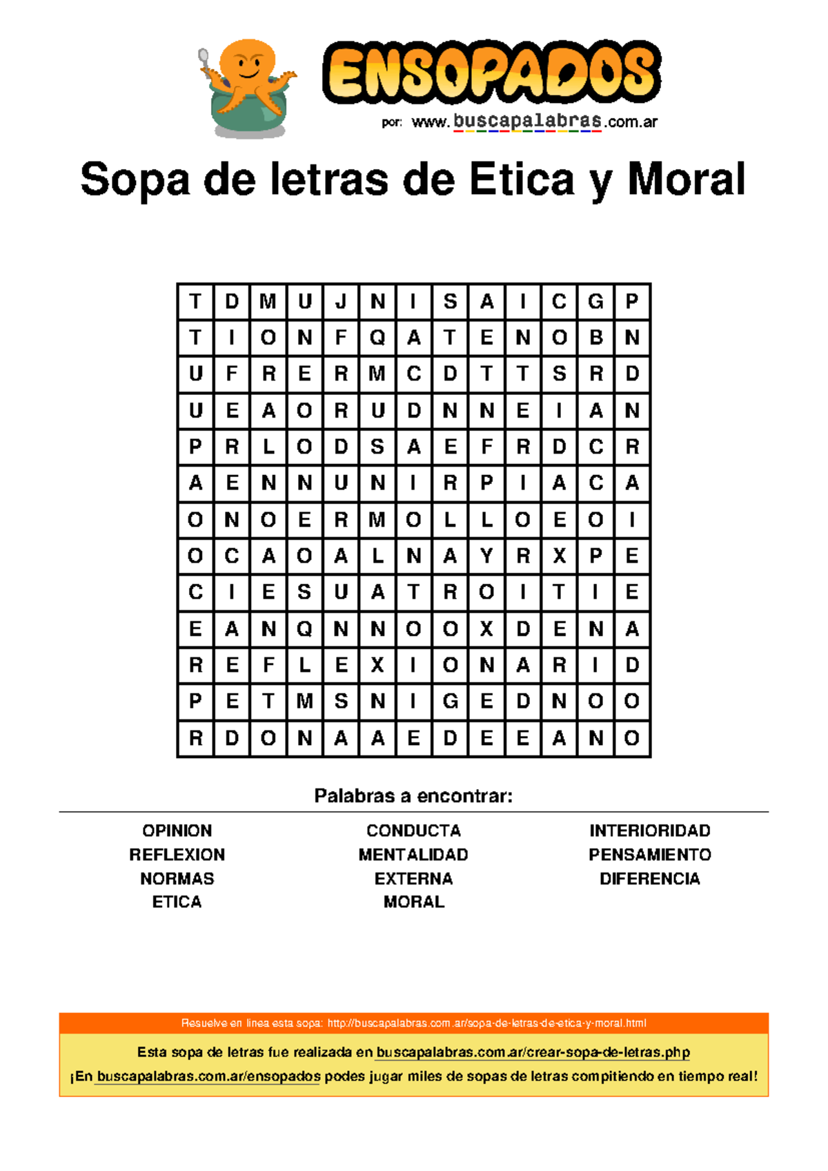 Sopa-de-letras-de-etica-y-moral - Sopa de letras de Etica y Moral T D M ...