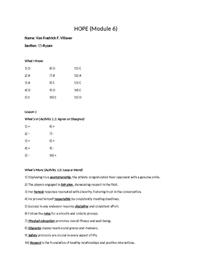 Q1 mod3 - MOD - Health Optimizing Physical Education Quarter 1 – Module ...