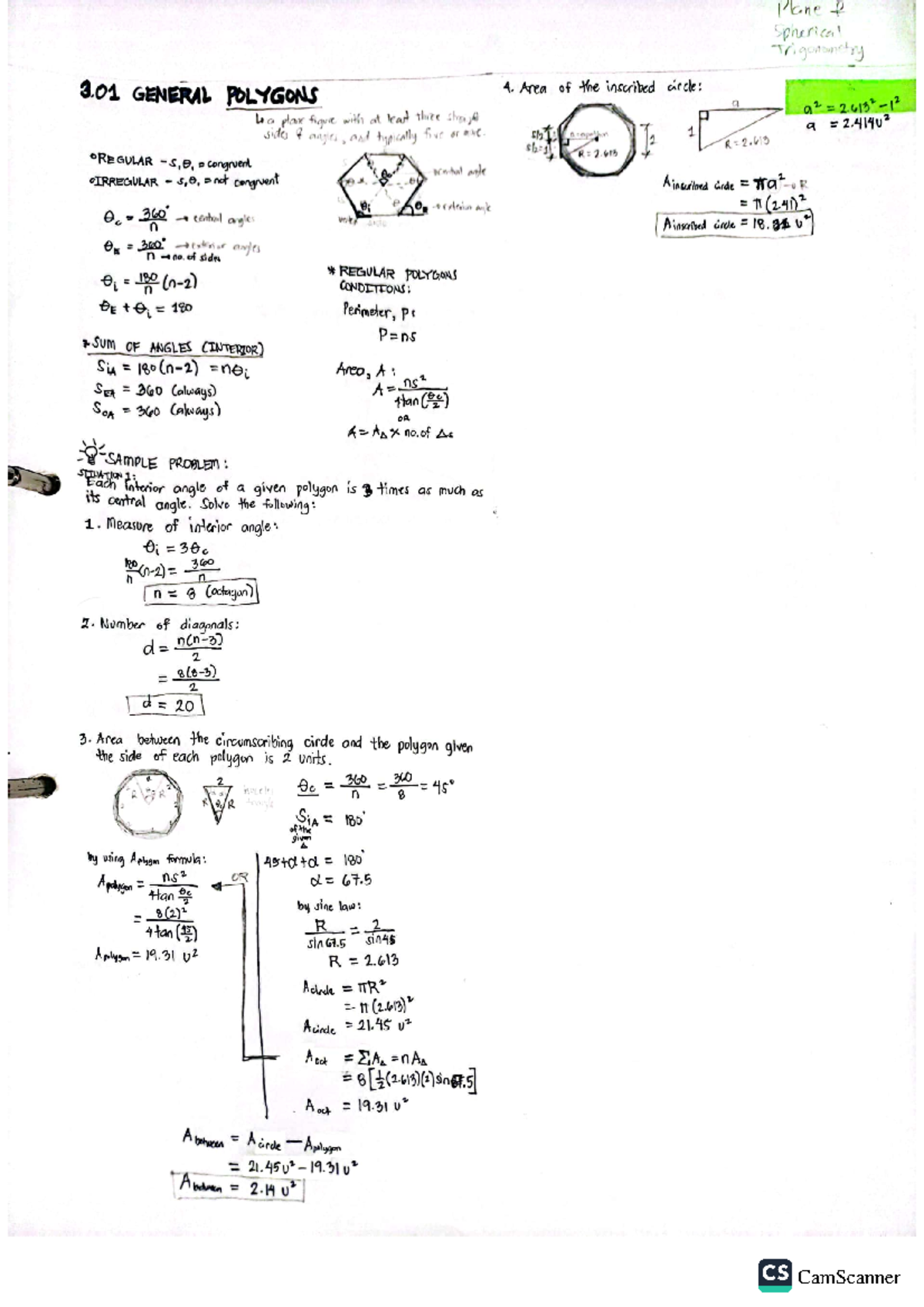 3- Plane AND Spherical Trigonometry discord - BS Civil Engineering ...